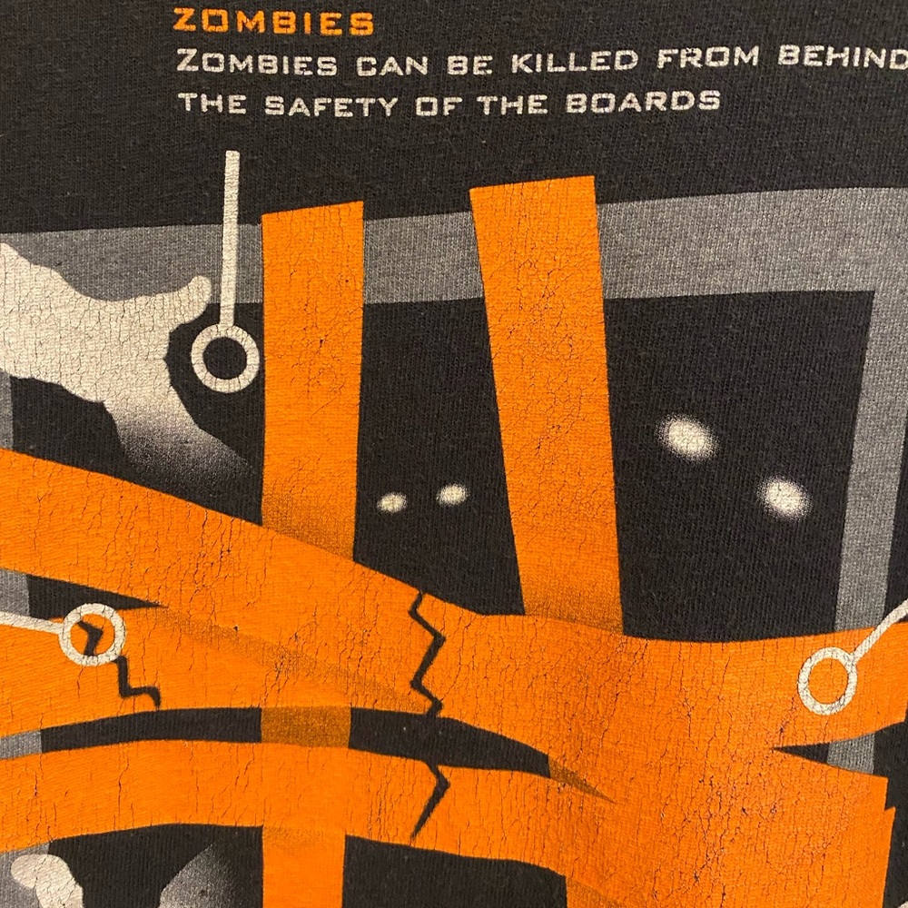 Vtg Retro Gamer COD Call of Duty Black Ops II Barricades Zombies 101 Promo Tee - Picture 5 of 6